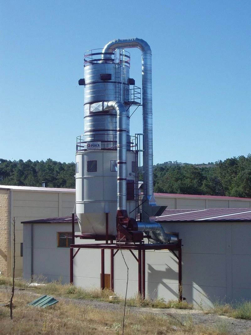 Silos de gran capacidad con filtro incorporado en la parte superior