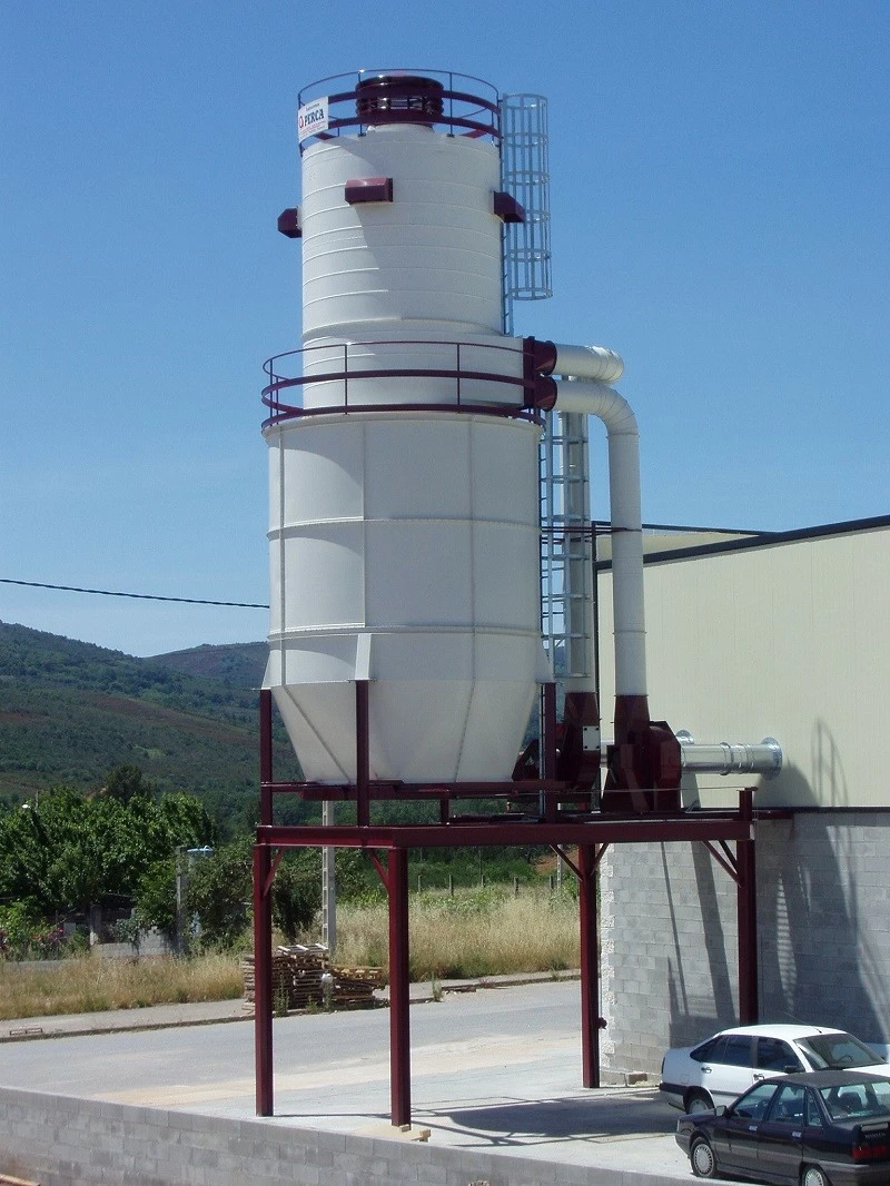 Silos de gran capacidad con filtro incorporado en la parte superior