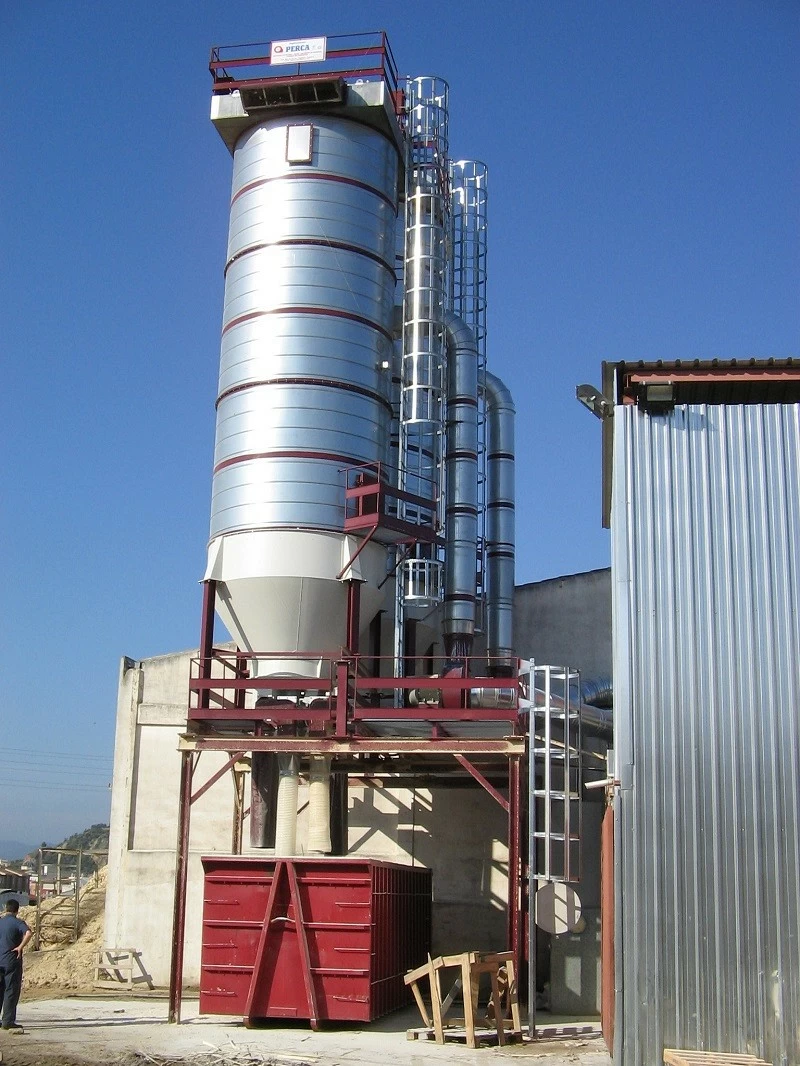 Silo-filtro con limpieza automática de mangas por aire comprimido