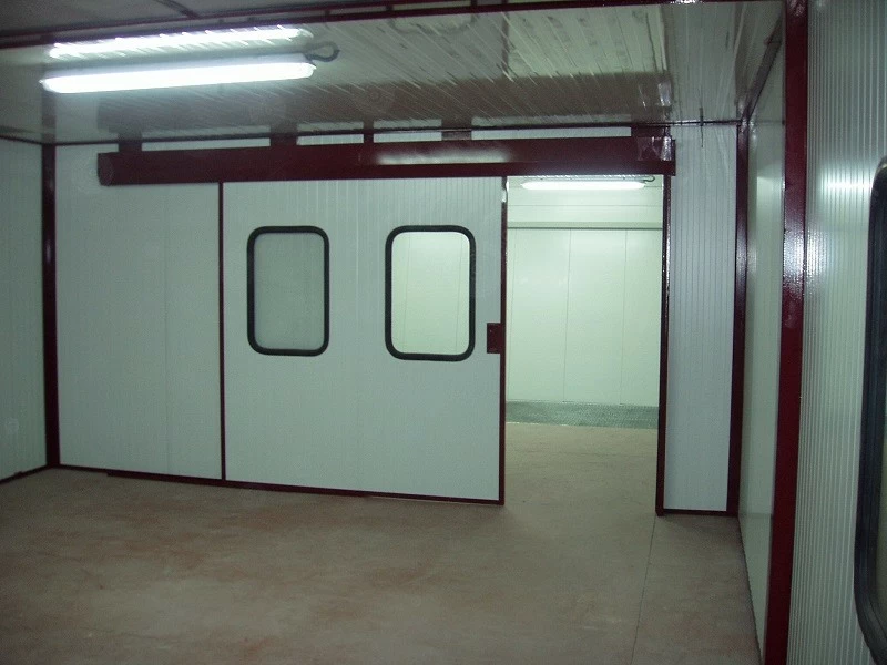 Cabinas presurizadas calefactadas con frontal aspirante de filtro seco o cortina de agua